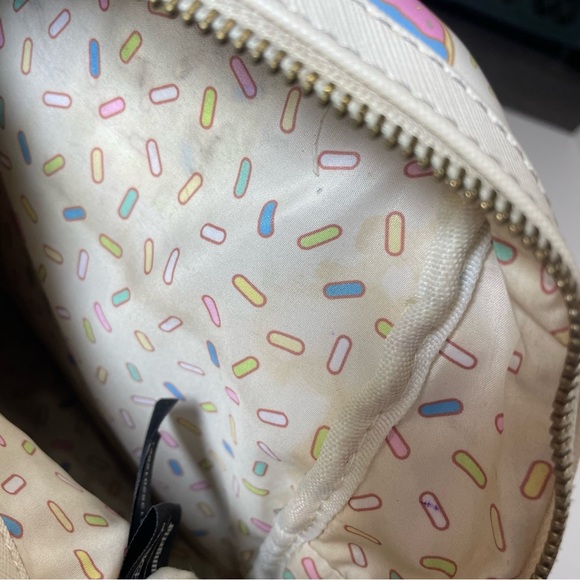 Loungefly Disney mini backpack. Donuts!! Used. Slight stains in lining. See pic - Picture 10 of 11